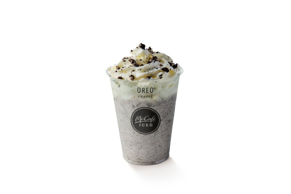 The new Oreo frappe has been added to the menu for summer, but replaces a fan favourite