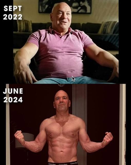 Dana White showed off his amazing body transformation on Instagram