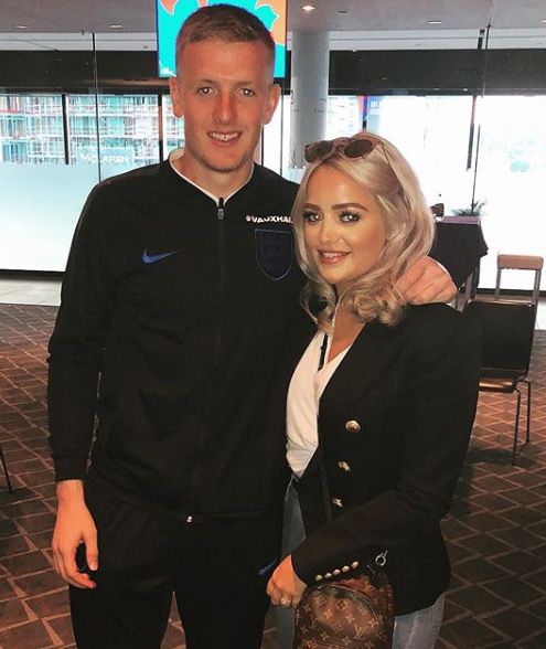 She followed Pickford to Liverpool when he joined Everton in 2017