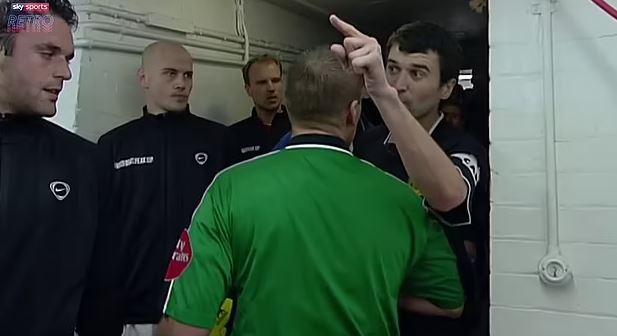 The ref had to step-up in calm down Keane in the tunnel