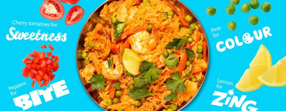 This colourful paella recipe packed with prawns and veggies is a great addition to your midweek meal menu