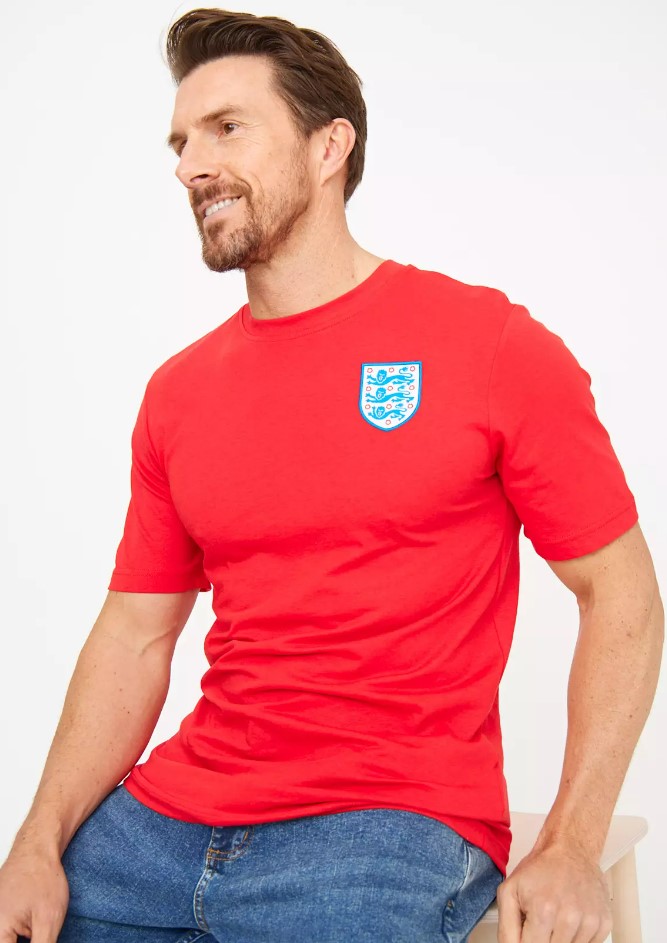 Coming in at £15, this England t-shirts at Sainsbury's is cheaper than a football shirt