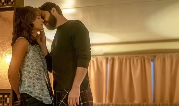 One of the steamiest scenes features a married couple having sex in a caravan