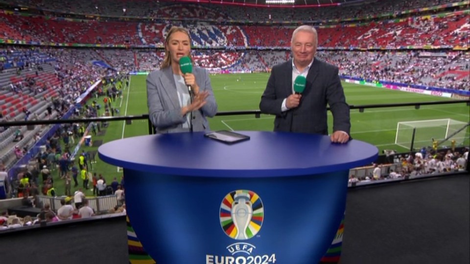 Laura Woods stunned at Euro 2024 in a smart outfit