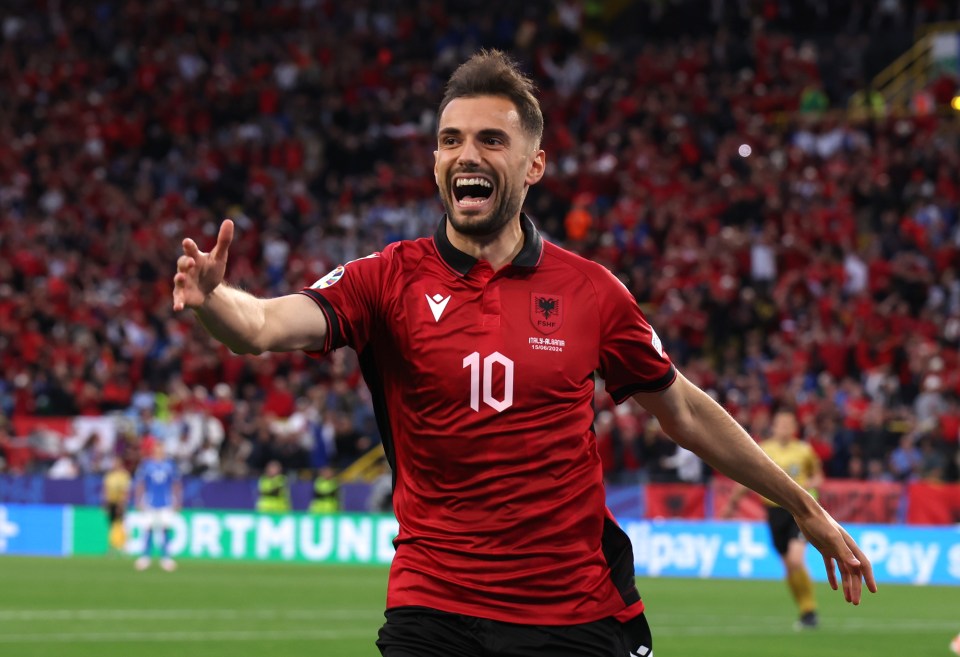 Nedim Bajrami scored the fastest goal in Euros history against Italy