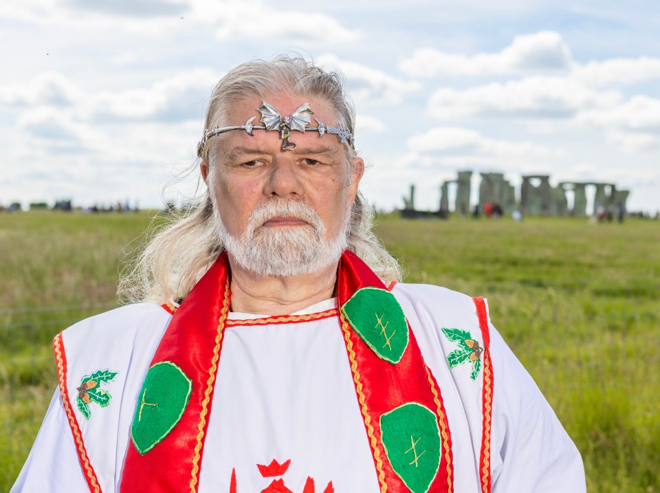 Three Lions fan King Arthur Pendragon used sorcery to summon up the spirits of the ancients to fire up Gareth Southgate’s Three Lions