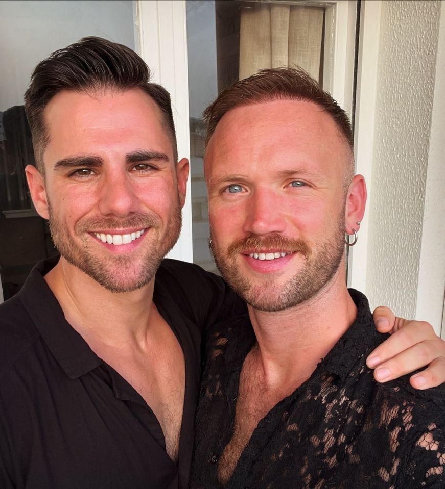 The actor and his husband David first met in 2013