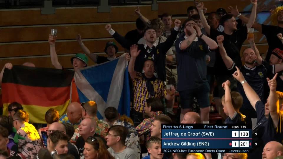 Scotland fans were in fine voice at the European Darts Tour