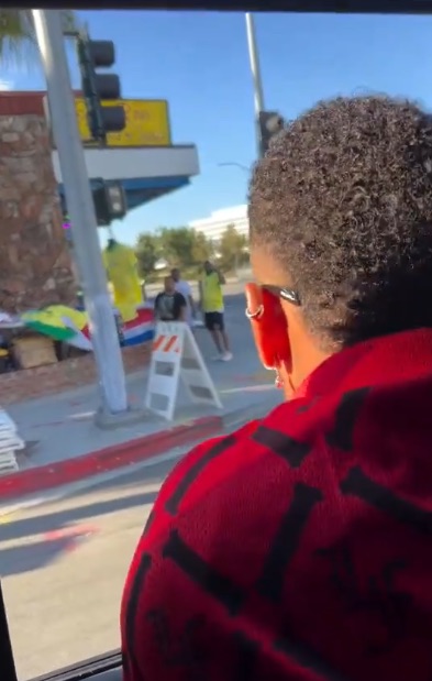 Neymar leaned out of his car window and asked for a Brazil shirt from a street vendor