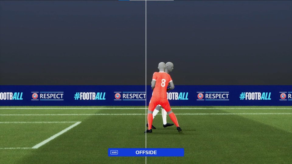 VAR images showed how tight the call was