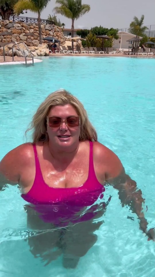 Gemma Collins swimsuit taken from instagram without permission //www.instagram.com/p/C8uFLOCqm33/?hl=en