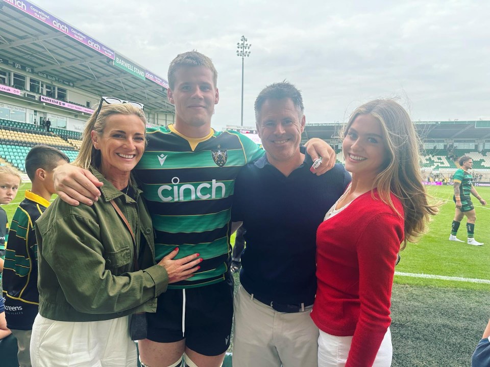 Gabby with husband Kenny Logan and kids Reuben and Lois