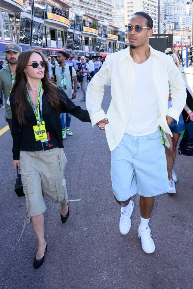 Last month, van Dijk and Rike were spotted taking in the Monaco Grand Prix