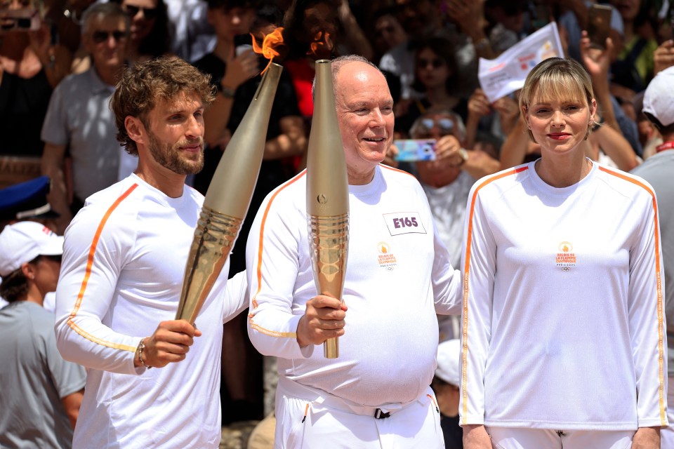 Prince Albert II of Monaco in his snug-fit tracksuit