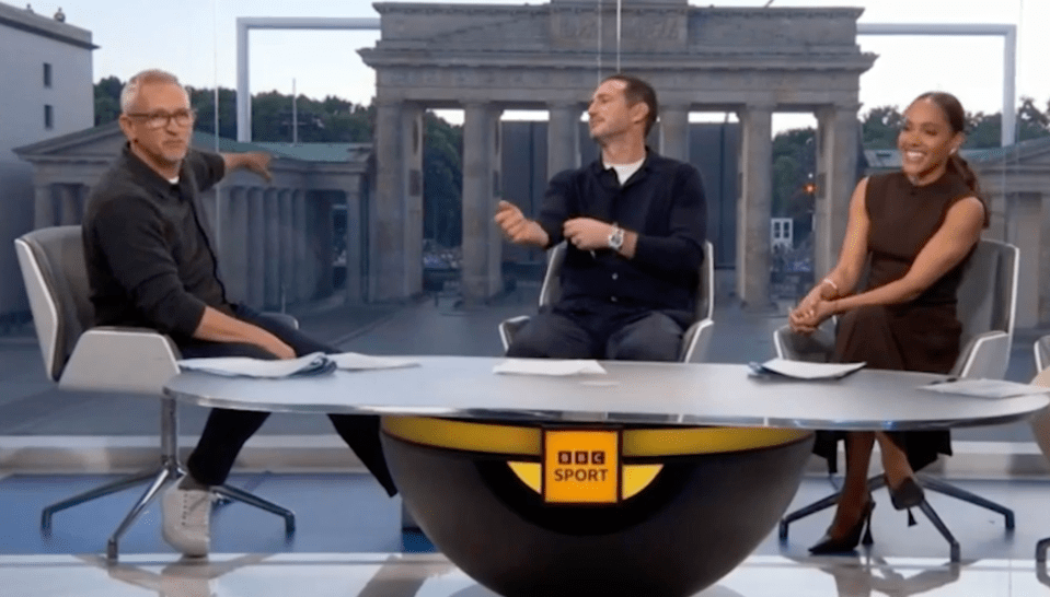 Gary Lineker accidentally insulted Frank Lampard on live TV