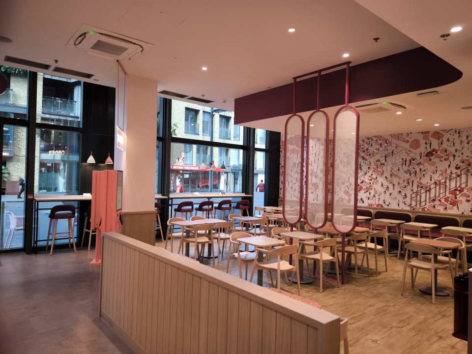 The uplifted Tooley Street store has an upgraded modern seating area