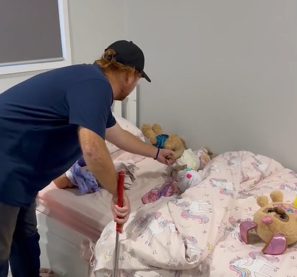 An unwanted guest was found in a young girl's bed in Queensland, Australia