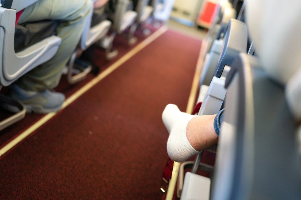 A flight attendant has revealed why the colour of your socks matter