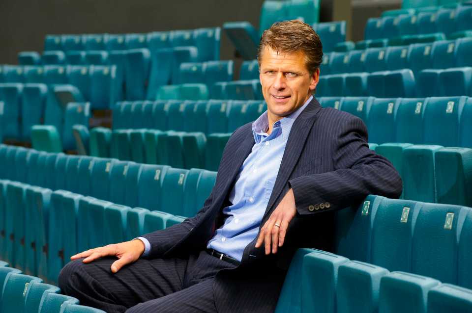 Broadcaster and retired professional tennis player Andrew Castle photographed at the All England Club in Wimbledon, on June 21, 2008. (Photo by Ken McKay/TV Times/Future Publishing via Getty Images)