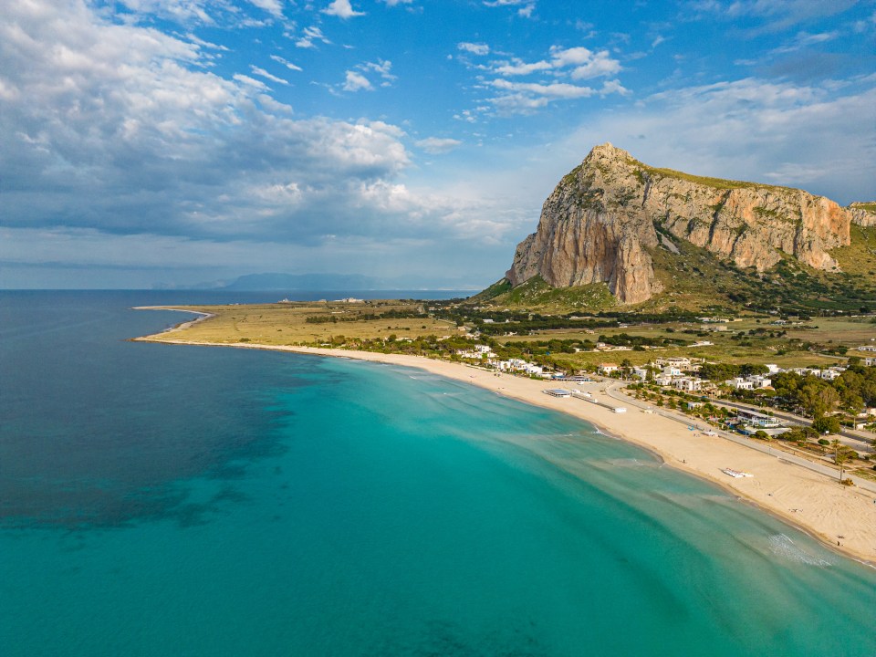 Flights to Palermo are under three hours, with the beach another hour by car