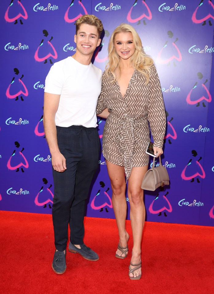  Abbie pictured with her Strictly dancer ex AJ Pritchard