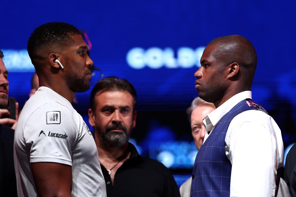 Joshua facing off with Dubois