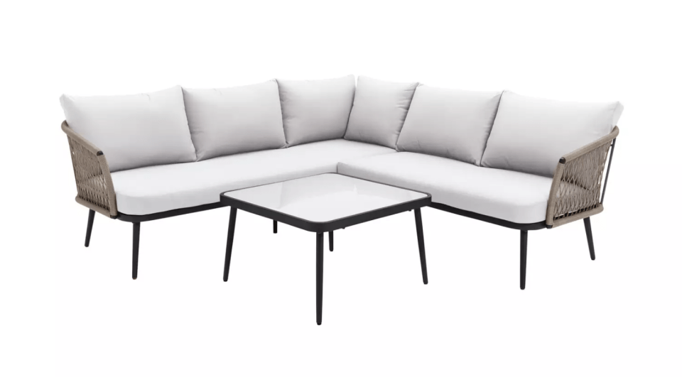 The price of this five-seater sofa has been slashed by 50%