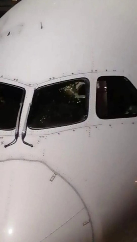 A packed jumbo jet’s windshield cracked at 40,000ft sparking fears of a new flaw at troubled manufacturer Boeing