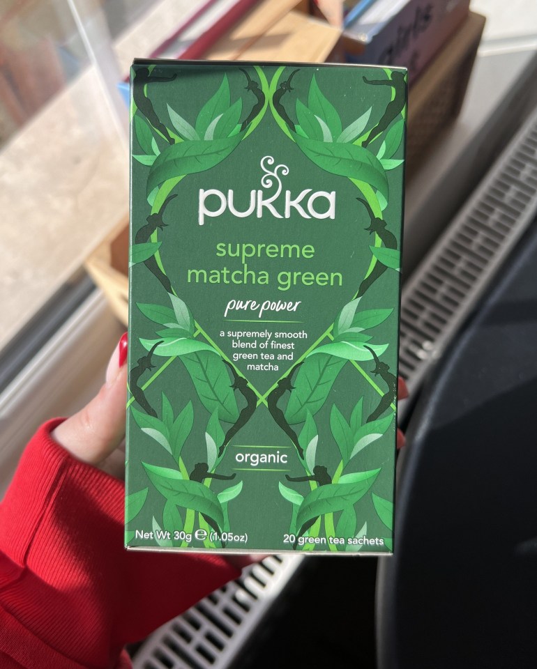 For the last two weeks of the experiment, I went up-market with Pukka's Supreme Matcha Green tea