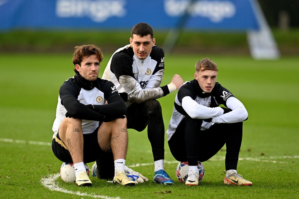 Djordje Petrovic (middle) shared why he calls Cole Palmer 'Beans'