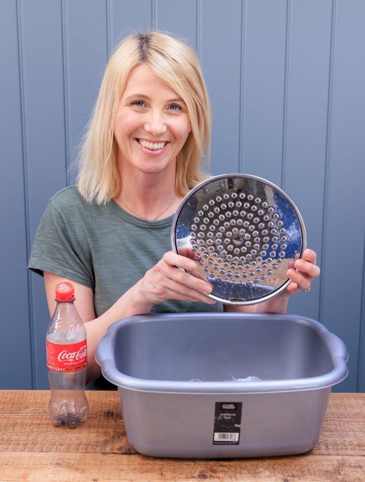 Soak your shower head in Coke and let it soak