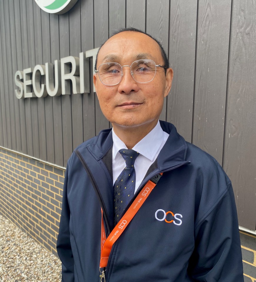 Gurkha Bir Bahadur Rai is now a supervisor with security firm OCS, after landing the job thanks to 15 years’ military experience from 1979 to 1994