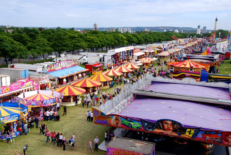 The fair covers an area larger than a kilometre in size