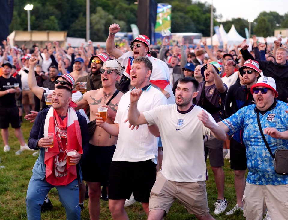 Pubs and fan zones were rammed as England supporters knocked back 30 million pints of beer