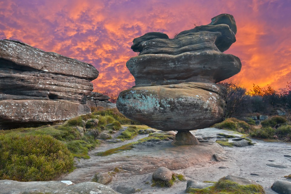 Brimham Rocks is a great place to take kids and offers some stunning views over the Yorkshire Dales