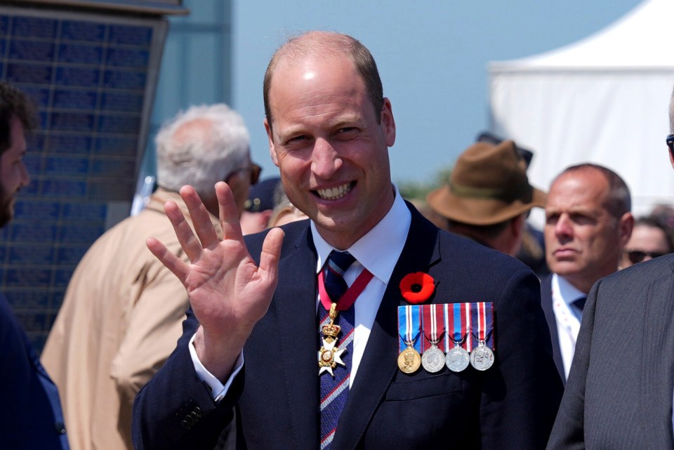 Wills beamed as he met with veterans in France