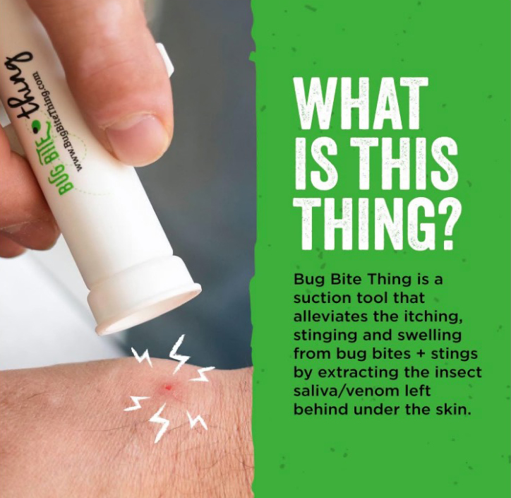 It is said to prevent itching from bug bites instantly