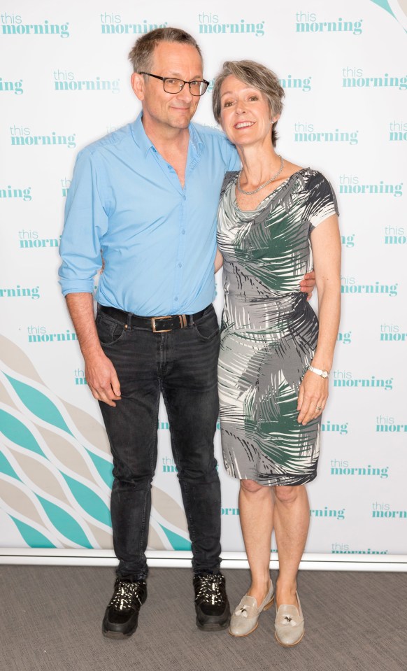 Dr Michael Mosley with his wife Dr Clare Bailey