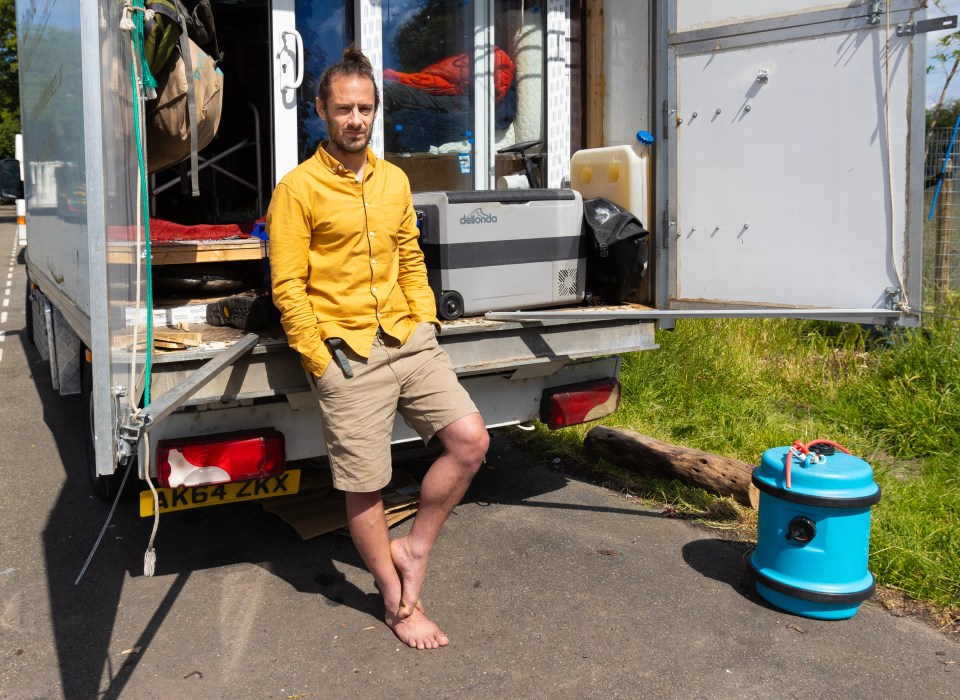 The 40-year-old poured £30,000 into his van