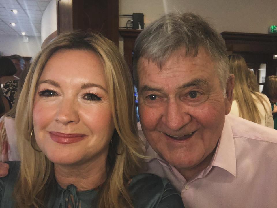 Actress Alex Fletcher shared this photo with her on-screen dad Vince Earl