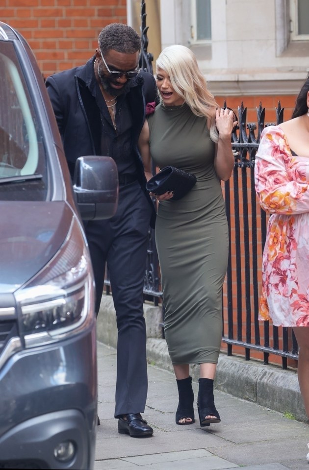 Charles Venn and Danielle Harold looked deep in conversation after leaving the Tric Awards