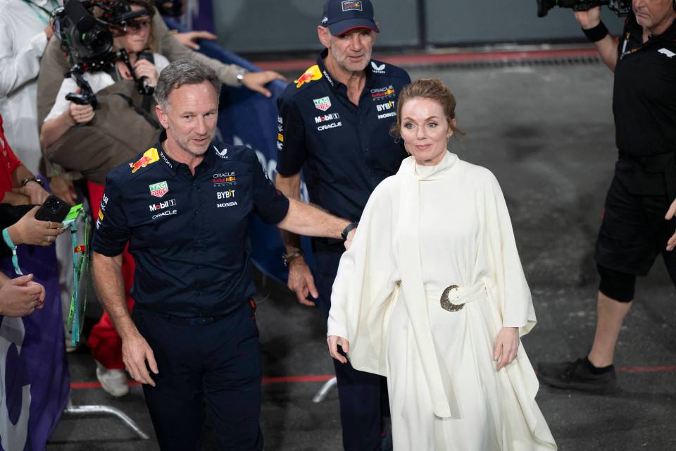 Red Bull team boss Horner and wife Geri Halliwell