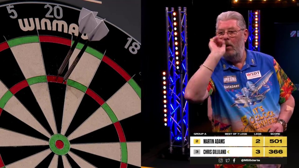 Martin Adams left fans and commentators stunned as he threw the 'greatest dart in history'