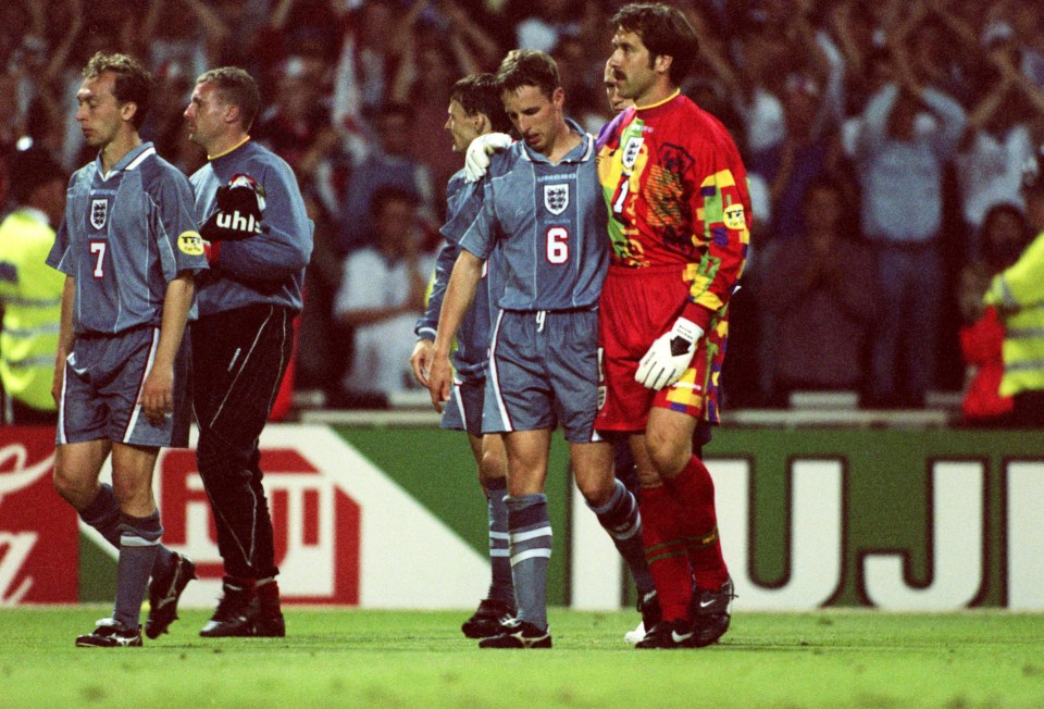 Southgate suffered penalty heartache at Euro 96