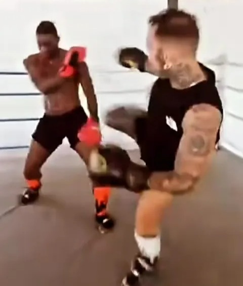 He shared videos of him training in the ring