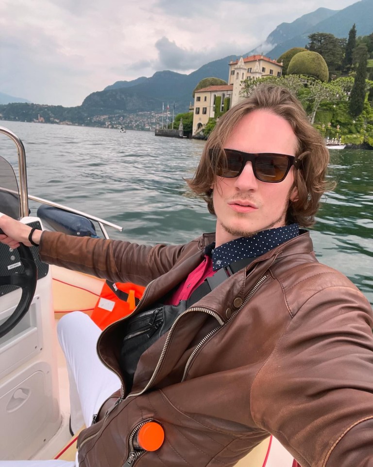 David went on a romantic trip to Lake Como without her