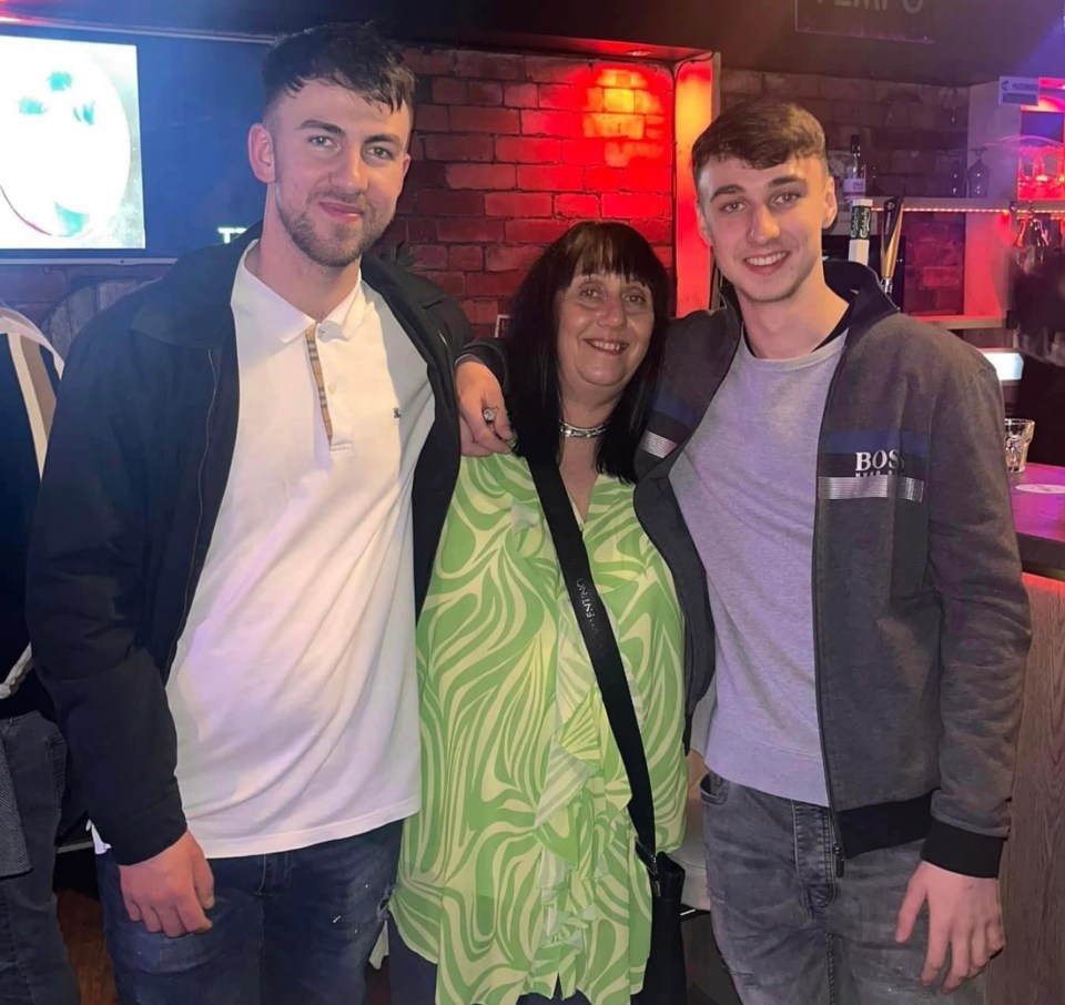 Jay Slater (right) pictured with his brother Zak and mum Debbie – who both flew out to the island after he went missing