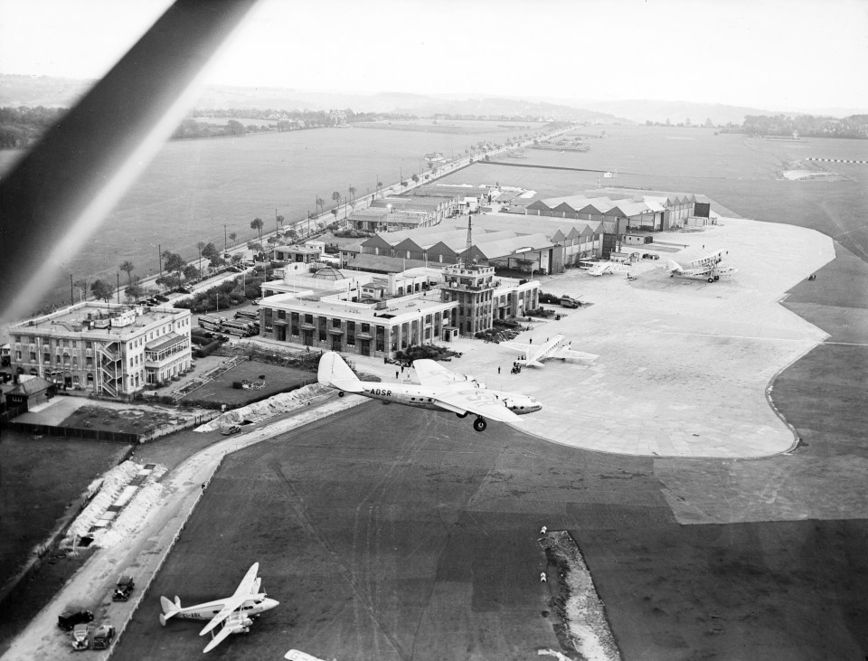 Croydon Airport was first used by the RAF, before launching the UK's first international flights