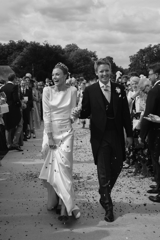 The Duke and Duchess of Westminster at their wedding