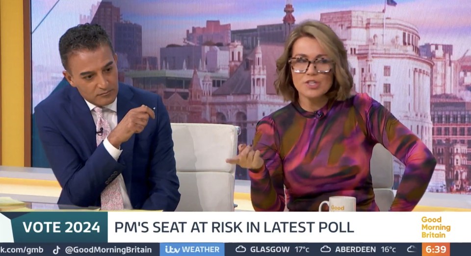 He fronted GMB alongside Susanna Reid, 53